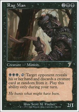 Magic the Gathering: 7th Edition (Base Set) card 156 Rag Man