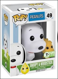 POP! Animation figure 49-B Snoopy & Woodstock (Flocked) ECCC 2015