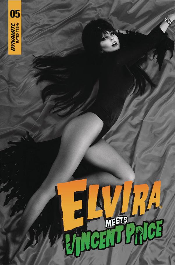 Elvira Meets Vincent Price issue 5-F 1:10 Black & White Photo Cover