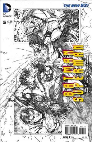 Batman/Superman (2013) issue 5-E Brett Booth 1:100 Sketch Cover