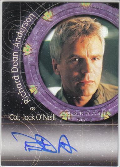Stargate SG-1 Premiere (Autograph Subset) card A1 Richard Dean Anderson as Colonel Jack O'Neill