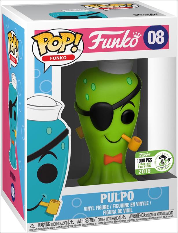 POP! Funko - Fantastik Plastik figure 8 Pulpo (Green) Emerald City Comicon 2018 1/1000