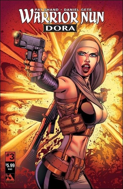 Warrior Nun Dora issue 3-B Matt Martin World War II Cover
