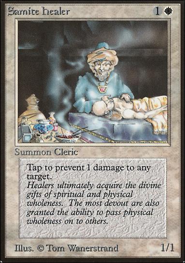 Magic the Gathering: Limited Edition Beta (Base Set) card 38 Samite Healer