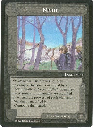 Middle-Earth: The Wizards (Base Set) card 309 Night