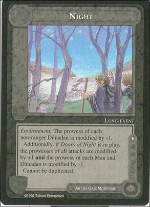Middle-Earth: The Wizards (Base Set) card 309 Night