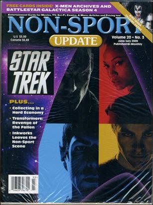 Non-Sport Update (2009) issue 3 Polybagged w/ Promo Cards and Price Guide
