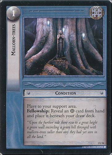 Lord of the Rings: The Fellowship of the Ring (Base Set) card 1 U 54 Mallorn-Trees