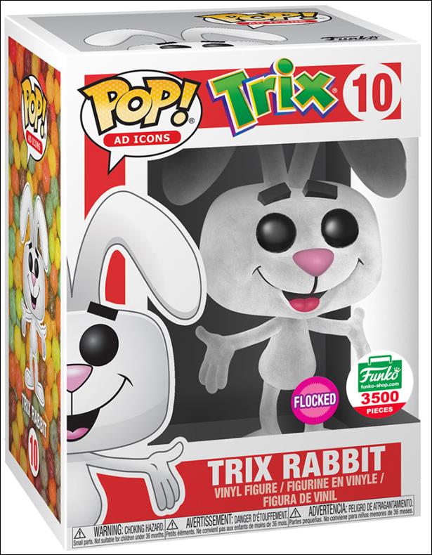 POP! Ad Icons figure 10-B Trix Rabbit (Flocked) 1/3500