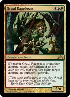 Magic the Gathering: Gatecrash (Base Set) card 170 Gruul Ragebeast
