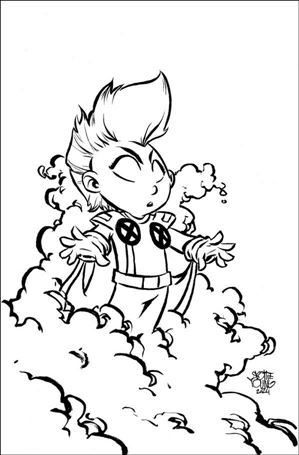 X-Men '97 issue 4-D Skottie Young B&W 1:50 