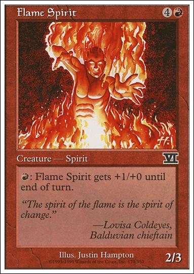 Magic the Gathering: 6th Edition (Base Set) card 179 Flame Spirit