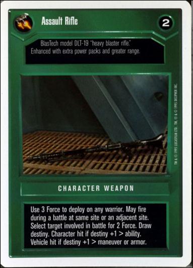 Star Wars: Premiere Unlimited (Base Set) card 153 Assault Rifle