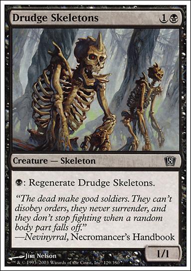 Magic the Gathering: 8th Edition (Base Set) card 129 Drudge Skeletons