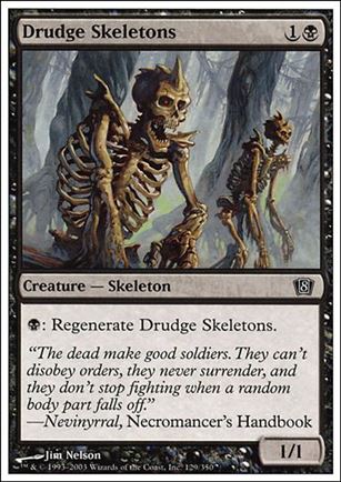 Magic the Gathering: 8th Edition (Base Set) card 129 Drudge Skeletons