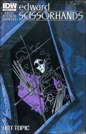 Edward Scissorhands issue 4-C Drew Rausch Hot Topic Cover