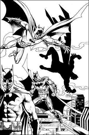 Detective Comics (1937) issue 1000-TT Dan Jurgens Dynamic Forces Wraparound B&W Cover