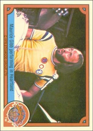 Sgt. Pepper's Lonely Hearts Club Band (Base Set) card 43 Maurice Gibb performing in Heartland
