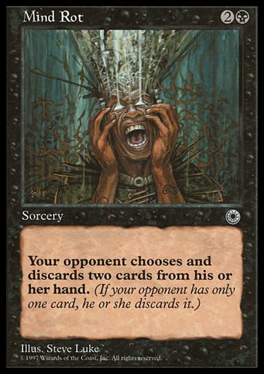 Magic the Gathering: Portal (Base Set) card 101 Mind Rot