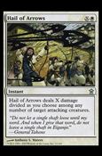 Magic the Gathering: Saviors of Kamigawa (Base Set) card 11 Hail of Arrows