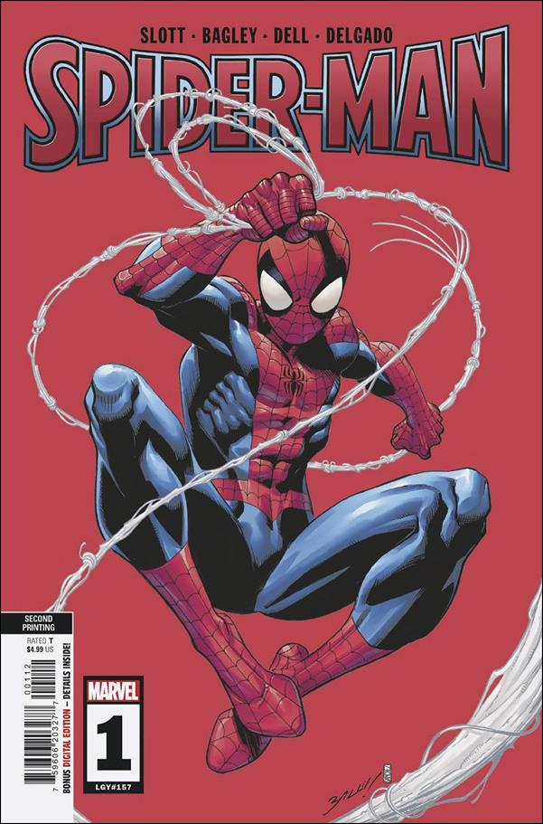 Spider-Man (2022) issue 1-K Mark Bagley Red Cover (2nd Printing)
