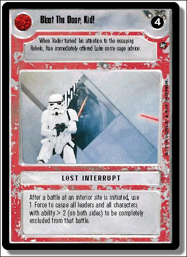 Star Wars: A New Hope Limited (Base Set) card 125 Blast the Door, Kid!