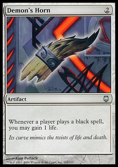Magic the Gathering: Darksteel (Base Set) card 116 Demon's Horn