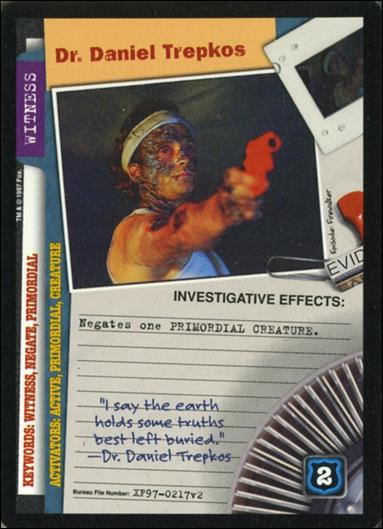 X-Files: The Truth Is Out There (Base Set) card XF97-0217v2 Dr. Daniel Trepkos