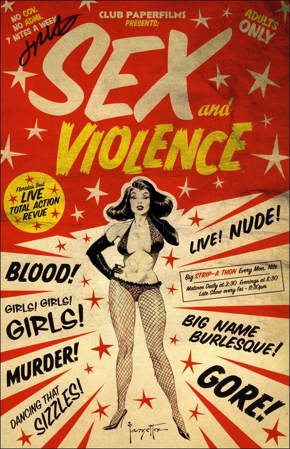 Sex and Violence issue 3 Frank Frazetta Standard Cover