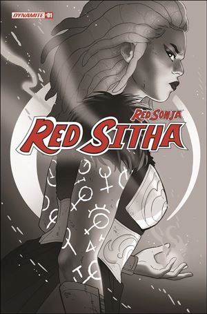 Red Sonja: Red Sitha issue 1-M Paulina Ganucheau 1:20 Black & White Cover