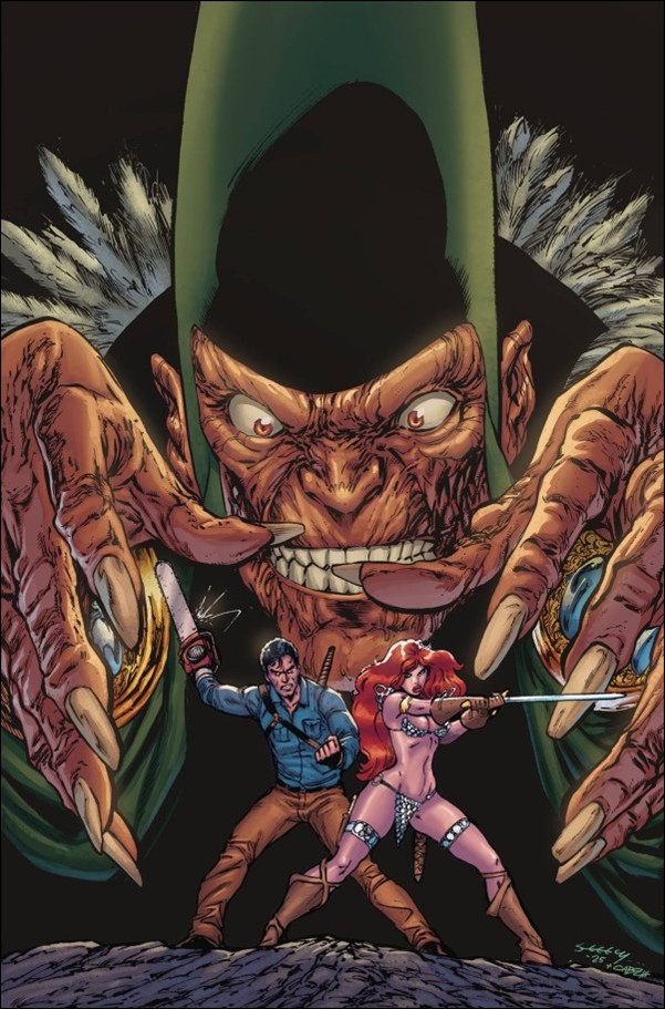 Red Sonja vs. the Army of Darkness issue 3-K Tim Seeley Virgin 1:20 Cover