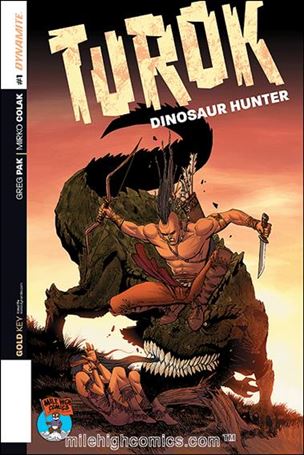 Turok: Dinosaur Hunter (2014) issue 1-ZF Lui Antonio Mile High Comics Cover 1/1000