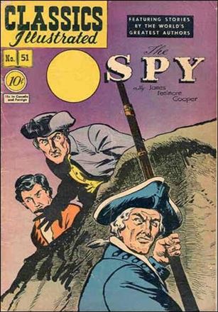 Classic Comics/Classics Illustrated issue 51-D HRN 51 - Blue & Yellow Back Cover