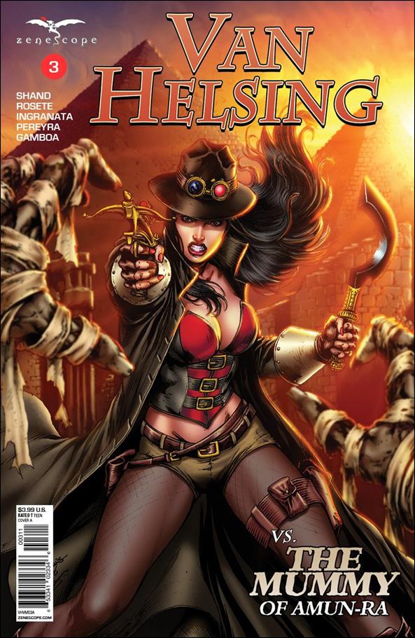 Van Helsing vs the Mummy of Amun-Ra issue 3 Jose Luis Cover