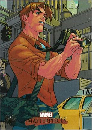 2007 Marvel Masterpieces (Spider-Man Parallel Foil Subset) card S2 Peter Parker