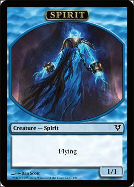 Magic the Gathering: Avacyn Restored (Token Subset) card 4 Spirit