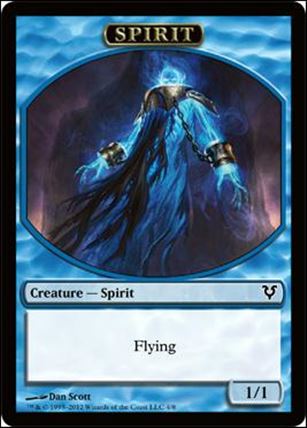 Magic the Gathering: Avacyn Restored (Token Subset) card 4 Spirit
