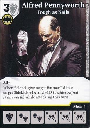 DC Comics Dice Masters World's Finest card 107 Alfred Pennyworth: Tough as Nails
