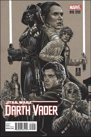 Darth Vader (2015) issue 15-D Mark Brooks 1:100 Sketch Cover