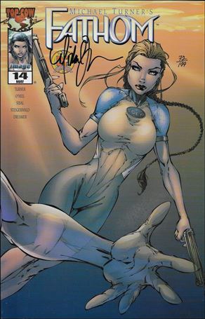 Fathom (1998) issue 14-F DF Standard Cover (Signed M. Turner) 1/199