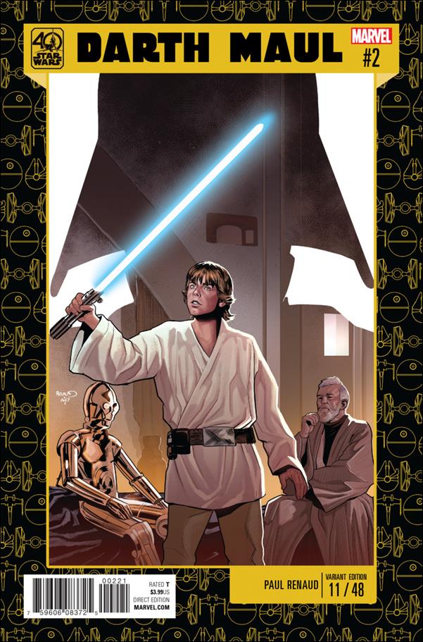 Darth Maul issue 2-B Paul Renaud Star Wars 40th Anniversary Cover