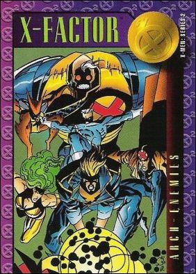 X-Men: Series 2 (Base Set) card 48 X-Factor vs. Mr. Sinister and the Nasty Boys
