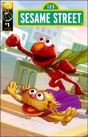 Sesame Street issue 1-M Elmo and Abbey Super Power Chase Cover