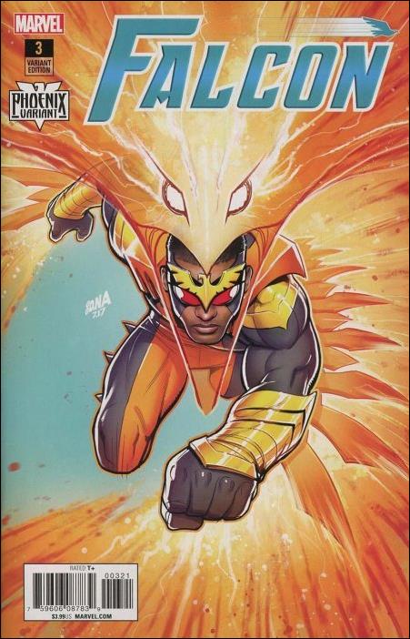 Falcon (2017) issue 3-B David Nakayama Phoenix Cover 