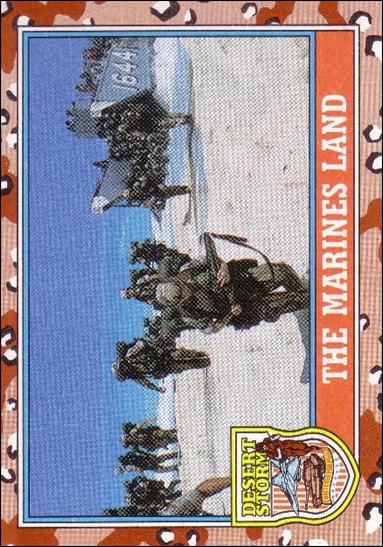 Desert Storm: Series 2 (Base Set) card 151 The Marines Land