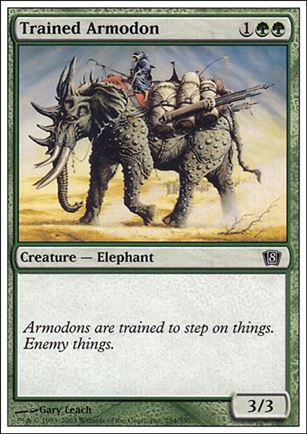 Magic the Gathering: 8th Edition (Base Set) card 284 Trained Armodon