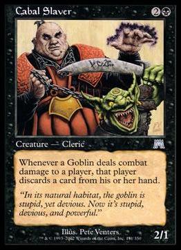 Magic the Gathering: Onslaught (Base Set) card 131 Cabal Slaver