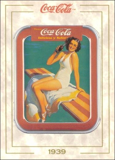 Coca-Cola Collection Series 1 (Base Set) card 40 Spanish Serving Tray (1939)