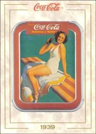 Coca-Cola Collection Series 1 (Base Set) card 40 Spanish Serving Tray (1939)