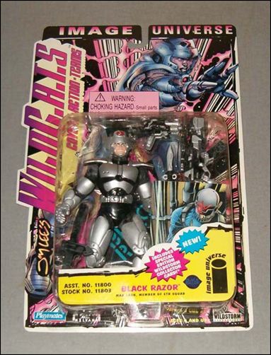 Jim Lee's WildC.A.T.s figure 11803 Black Razor (Max Cash, Member of the ETR Squad)